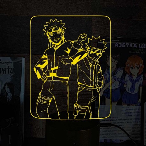 Акриловий 3D світильник-ночник Наруто 4