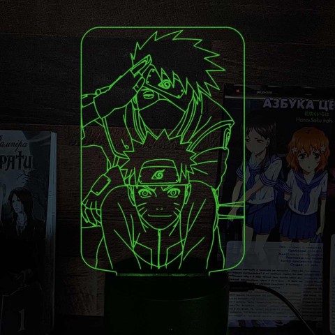 Акриловий 3D світильник-ночник Наруто 5