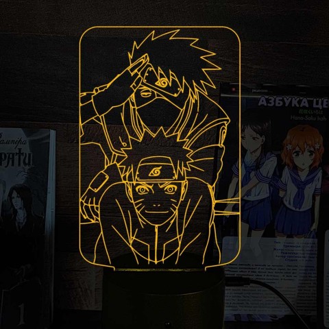 Акриловий 3D світильник-ночник Наруто 5