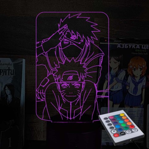 Акриловий 3D світильник-ночник Наруто 5