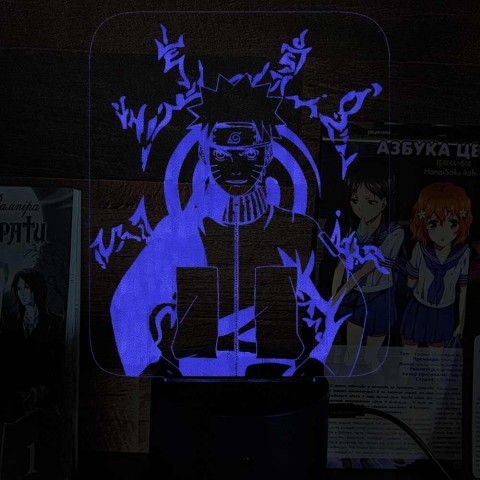 Акриловий 3D світильник-ночник Наруто 6