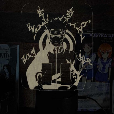 Акриловий 3D світильник-ночник Наруто 6