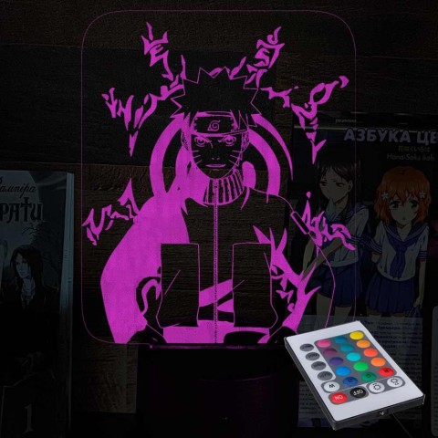 Акриловий 3D світильник-ночник Наруто 6