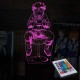 Акриловий 3D світильник-нічник Наруто їсть рамен