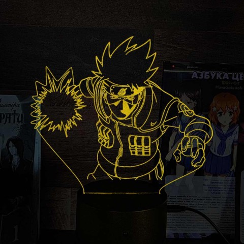 Акриловий 3D світильник-ночник Какаші Хатаке