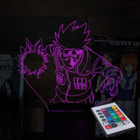 Акриловий 3D світильник-ночник Какаші Хатаке