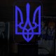 Акриловий 3D світильник-нічник Герб України