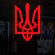 Акриловий 3D світильник-нічник Герб України
