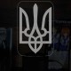 Акриловий 3D світильник-нічник Герб України