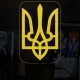 Акриловий 3D світильник-нічник Герб України