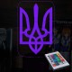 Акриловий 3D світильник-нічник Герб України
