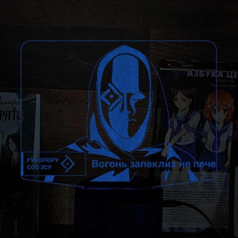 Акриловий 3D світильник-нічник Рух опору