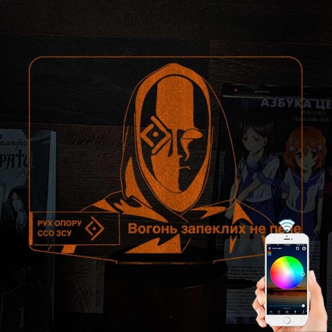 Акриловий 3D світильник-нічник Рух опору