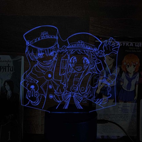 Акриловий 3D світильник-нічник Туалетний хлопчик Ханако 2