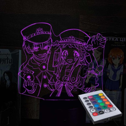 Акриловий 3D світильник-нічник Туалетний хлопчик Ханако 2