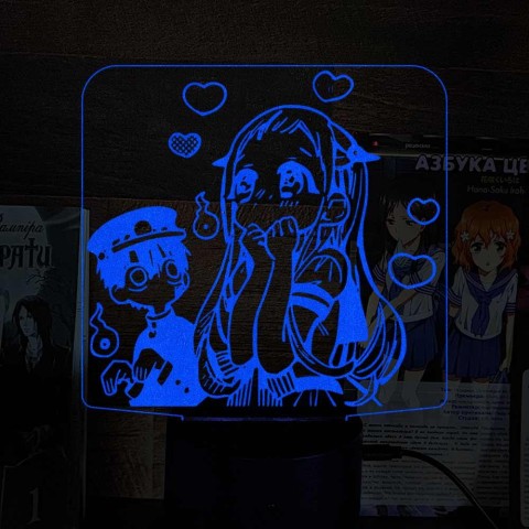 Акриловий 3D світильник-нічник Туалетний хлопчик Ханако 3