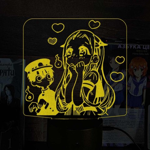 Акриловий 3D світильник-нічник Туалетний хлопчик Ханако 3
