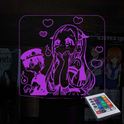 Акриловий 3D світильник-нічник Туалетний хлопчик Ханако 3