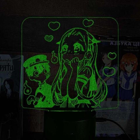 Акриловий 3D світильник-нічник Туалетний хлопчик Ханако 3