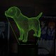 Акриловий 3D світильник-нічник собака