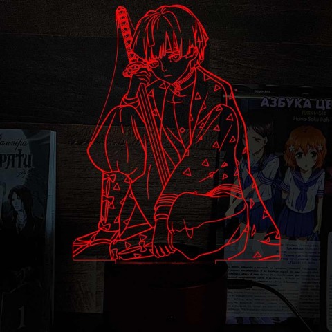 Акриловий 3D світильник-нічник Зеницу Агацума 