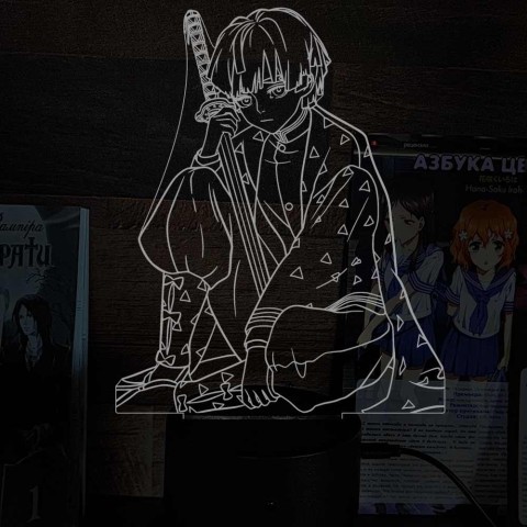 Акриловий 3D світильник-нічник Зеницу Агацума 