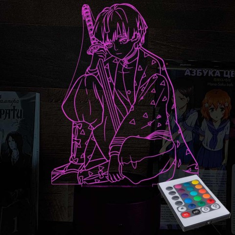 Акриловий 3D світильник-нічник Зеницу Агацума 