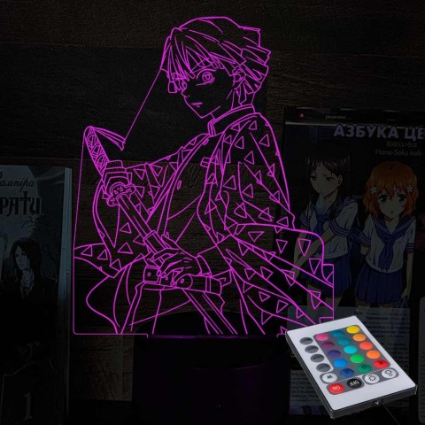 Акриловий 3D світильник-нічник Зеницу Агацума 2