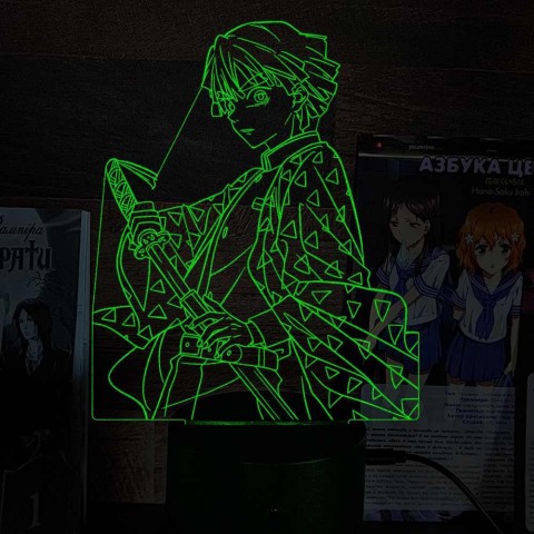 Акриловий 3D світильник-нічник Зеницу Агацума 2