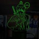 Акриловий 3D світильник-нічник Людина-бензопила (Chainsaw Man) 2
