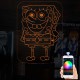 Акриловий 3D світильник-нічник Губка Боб