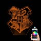 Акриловий 3D світильник-нічник герб Гоґвортсу 2