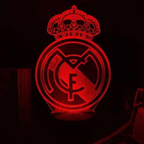 Акриловий 3D світильник-нічник Реал Мадрид