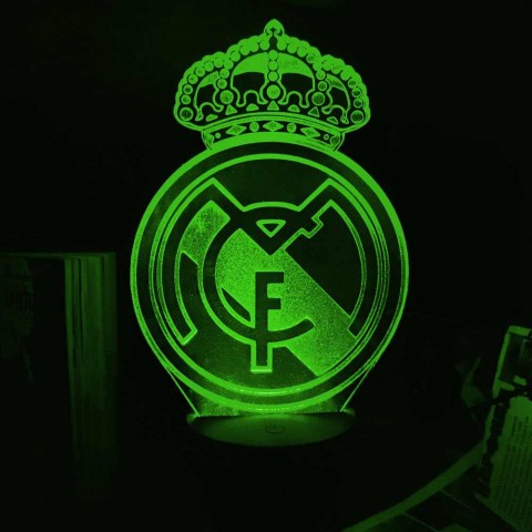 Акриловий 3D світильник-нічник Реал Мадрид
