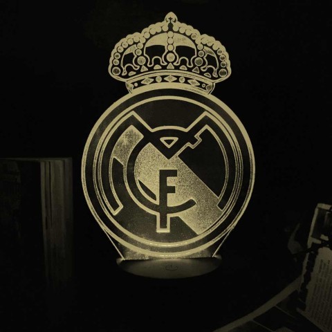 Акриловий 3D світильник-нічник Реал Мадрид