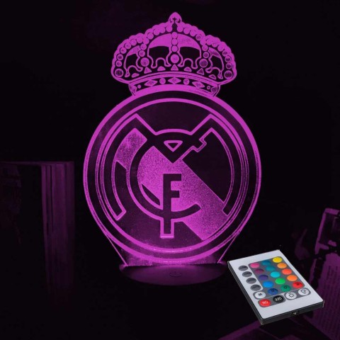 Акриловий 3D світильник-нічник Реал Мадрид