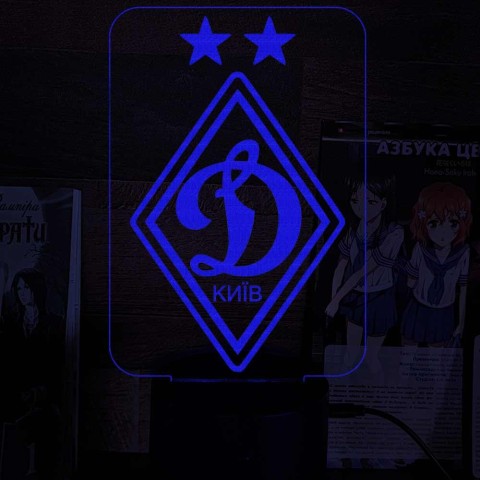 Акриловий 3D світильник-нічник Динамо