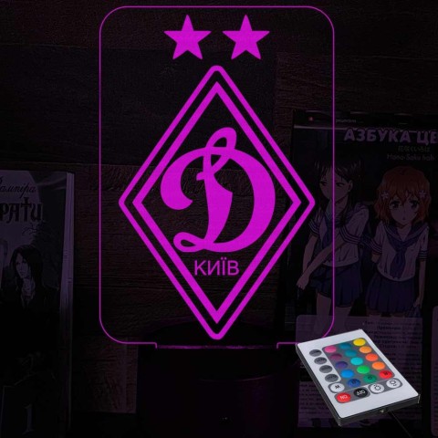 Акриловий 3D світильник-нічник Динамо