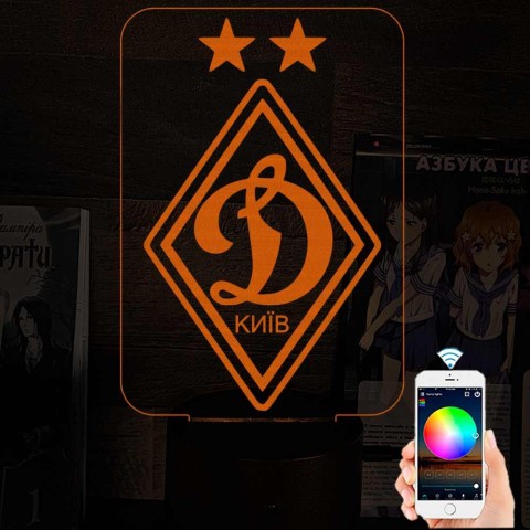 Акриловий 3D світильник-нічник Динамо