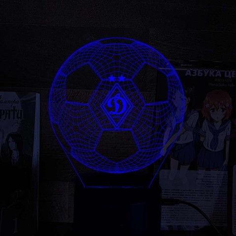 Акриловий 3D світильник-нічник Динамо 2