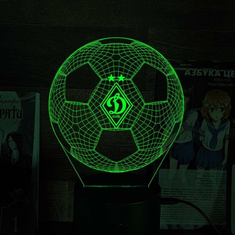 Акриловий 3D світильник-нічник Динамо 2