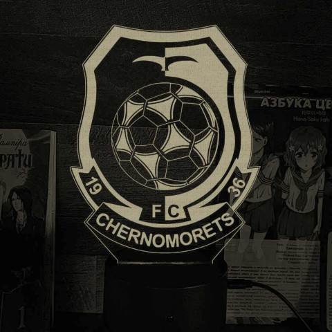 Акриловий 3D світильник-нічник Черноморец