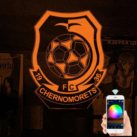 Акриловий 3D світильник-нічник Черноморец