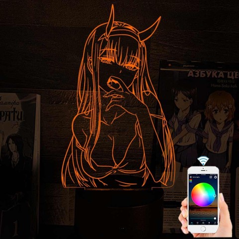 Акриловий 3D світильник-нічник Зеро Ту