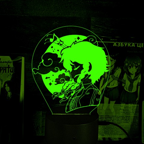 Акриловий 3D світильник-нічник Genshin Impact