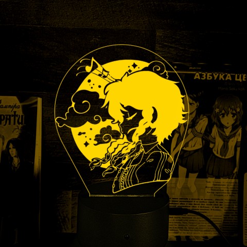 Акриловий 3D світильник-нічник Genshin Impact