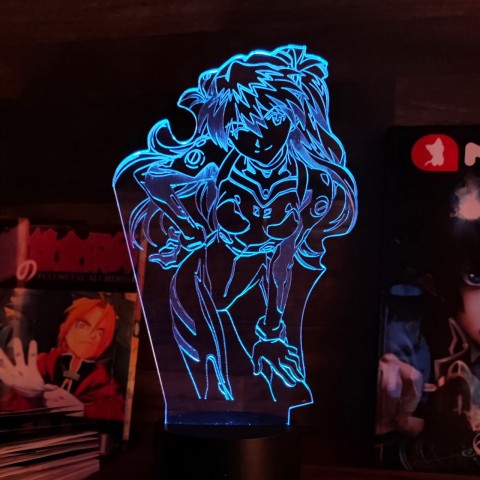 Акриловий 3D світильник-ночник Аска Ленглі Сікінами