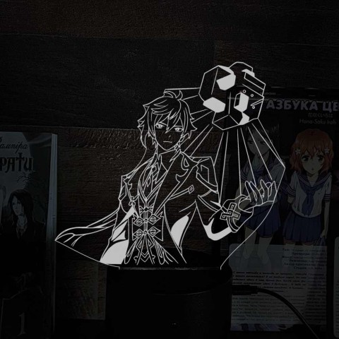 Акриловий 3D світильник-нічник Джун Лі 