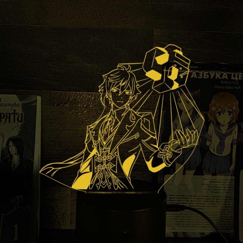 Акриловий 3D світильник-нічник Джун Лі 