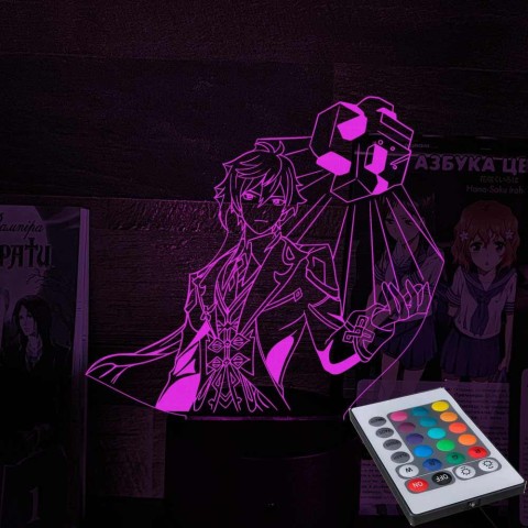 Акриловий 3D світильник-нічник Джун Лі 
